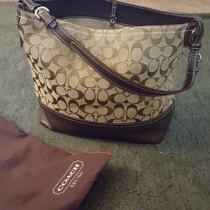 Canvas Coach Bag with dust bag
